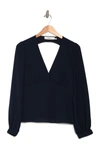 Ba&sh Mwet Back Cutout Top In Bleunuit