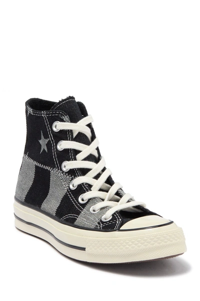 Converse Kids' Chuck Taylor® All Star® Chuck 70 High Top Denim Sneaker In Black/white/egret