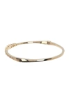 Marchesa Pave Crystal Slim Bangle Bracelet In Gold/silk