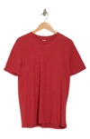 Abound Short Sleeve Heather Crew T-shirt In Red Chili Black Neps