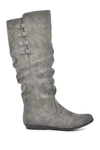 White Mountain Francie Knee High Boot In Charcoal/smooth