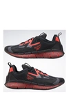 Reebok Zig Kinetica Concept Type 2 Sneaker In Black/true Grey/radiant Red