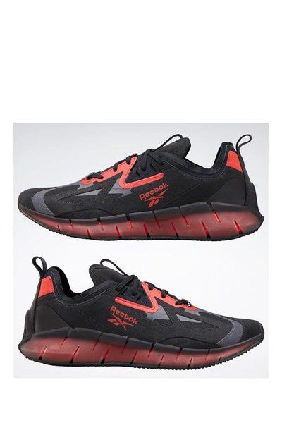 Reebok Zig Kinetica Concept Type 2 Sneaker In Black/true Grey/radiant Red
