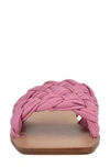 Marc Fisher Ltd Reanna Slide Sandal In Azalea Pink Leather