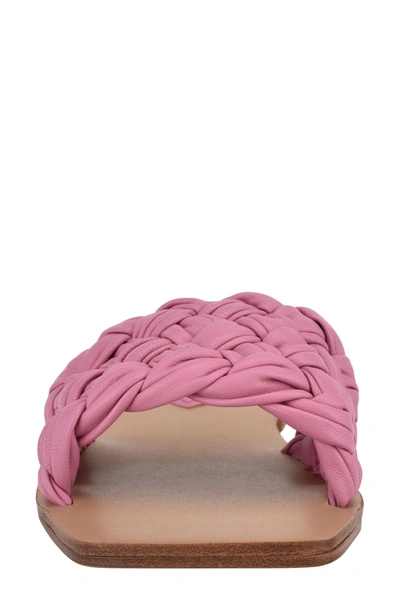 Marc Fisher Ltd Reanna Slide Sandal In Azalea Pink Leather