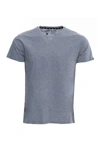 X-ray Split Neck T-shirt In Cloud Grey