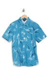 Volcom Warbler Printed Regular Fit Shirt In Stb