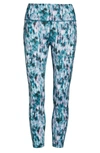 Sweaty Betty Super Sculpt Pocket 7/8 Leggings In Blue Xray Floral Print