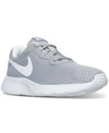 Nike Tanjun Sneakers In Wolf Grey/black-white