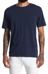 Coastaoro Homesteader Crewneck Pocket T-shirt In Navy