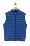 Save The Duck Adam Channel Quilted Puffer Vest In Snorkel