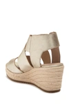 Eileen Fisher 'willow' Espadrille Wedge Sandal In Platinum