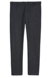Vince Relaxed Slim Fit Wool Blend Trouser Pants In Heathered Charcoal