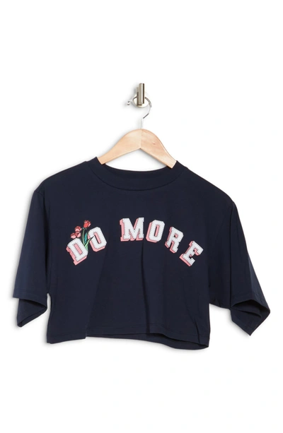 Abound Crop Graphic Tee In Navy Do More