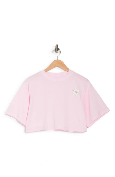 Abound Crop Graphic Tee In Pink Opal Daisy