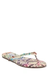 Steve Madden Tay Flip Flop In Rainbow Snake