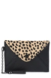 Aimee Kestenberg Ashley Leather Pouch In Baby Cheetah Haircal