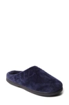 Dearfoams Darcy Quilted Cuff Velour Clog Slipper In Peacoat