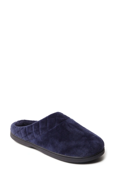 Dearfoams Darcy Quilted Cuff Velour Clog Slipper In Multi