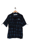 OFF-WHITE CHECK VOYAGER SHORT SLEEVE SHIRT