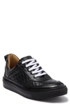 Marc Joseph New York Everett Diamond Quilted Sneaker In Black Nappa/ Black Sole