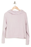 James Perse Relaxed Cropped Hoodie In Mistflower