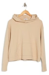 James Perse Relaxed Cropped Hoodie In Toast