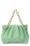 House Of Want Chill Vegan Leather Frame Clutch In Sage