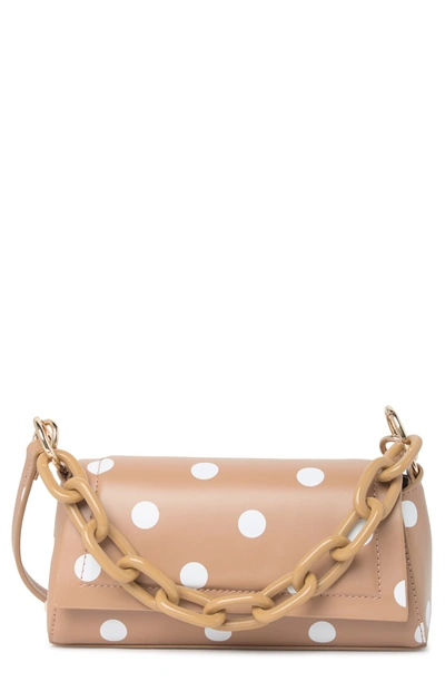 House Of Want H.o.w. We Play Vegan Leather Crossbody Bag In Tan Polka Dot