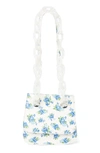 House Of Want We Are Original Vegan Shoulder Bag In Blue Floral