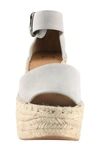 Marc Fisher Ltd Alida Espadrille Platform Wedge In Ostrica Suede