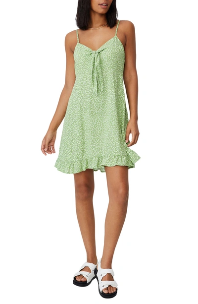 slim fit dress slacks Ava Cotton Midi Dress-Green Broderie main image 1