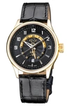 Gevril Giromondo Swiss Quartz Watch, 42mm In Black