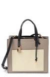 Marc Jacobs Mini Grind Colorblock Leather Tote Bag In Loam Soil Multi