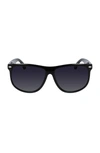 Cole Haan 60mm Straight Top Sunglasses In Black
