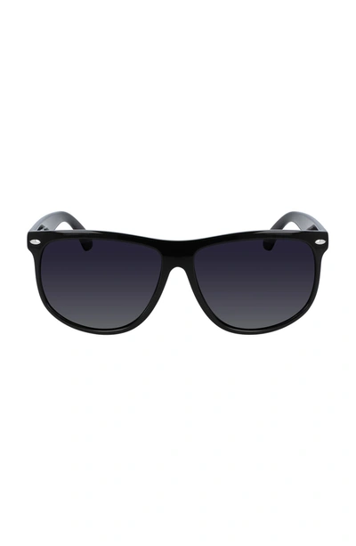 Cole Haan 60mm Straight Top Sunglasses In Black