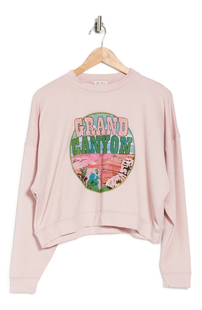 Wst Cst Grand Canyon Graphic Pullover In Dusty Pink
