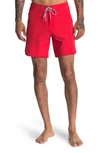 Rhone Flat Front Resort Shorts In Rosso
