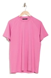 Bugatchi Raglan T-shirt In Bubblegum
