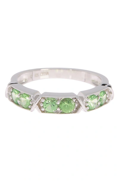 Forever Creations Sterling Silver Peridot Ring