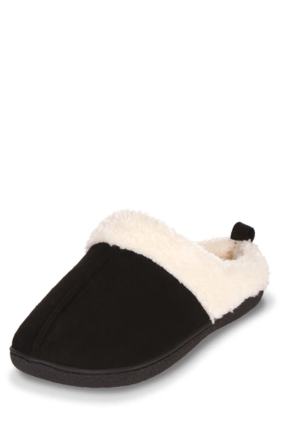 Floopi Faux Shearling Lined Slipper In Black