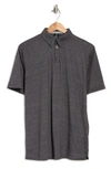 Burnside Classic Short Sleeve Polo Shirt In Heather Ch