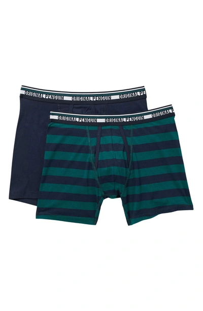 Original Penguin Logo Waist Boxer Brief In Skycpt/botgrns