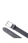 Px Remy Suede Leather 3.5 Cm Belt In Grey
