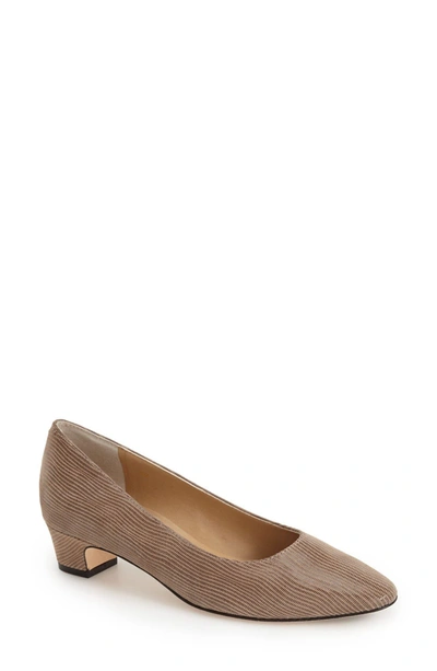 Vaneli 'astyr' Almond Toe Pump In Taupe Mini Lizard Print