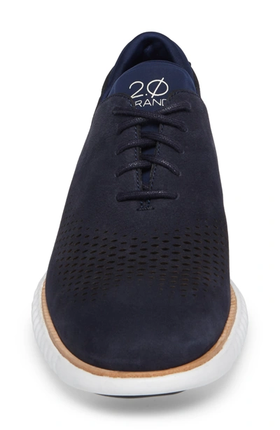 Cole Haan Signature Cole Haan 2.zerogrand Wingtip In Marine Blue/ Optic White