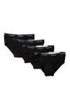 Calvin Klein Low Rise Hip Briefs In Black
