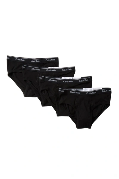 Calvin Klein Low Rise Hip Briefs In Black