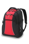 Swissgear 17" Backpack In Red/ Black