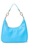 House Of Want Newbie Vegan Leather Shoulder Bag In Sea Blue